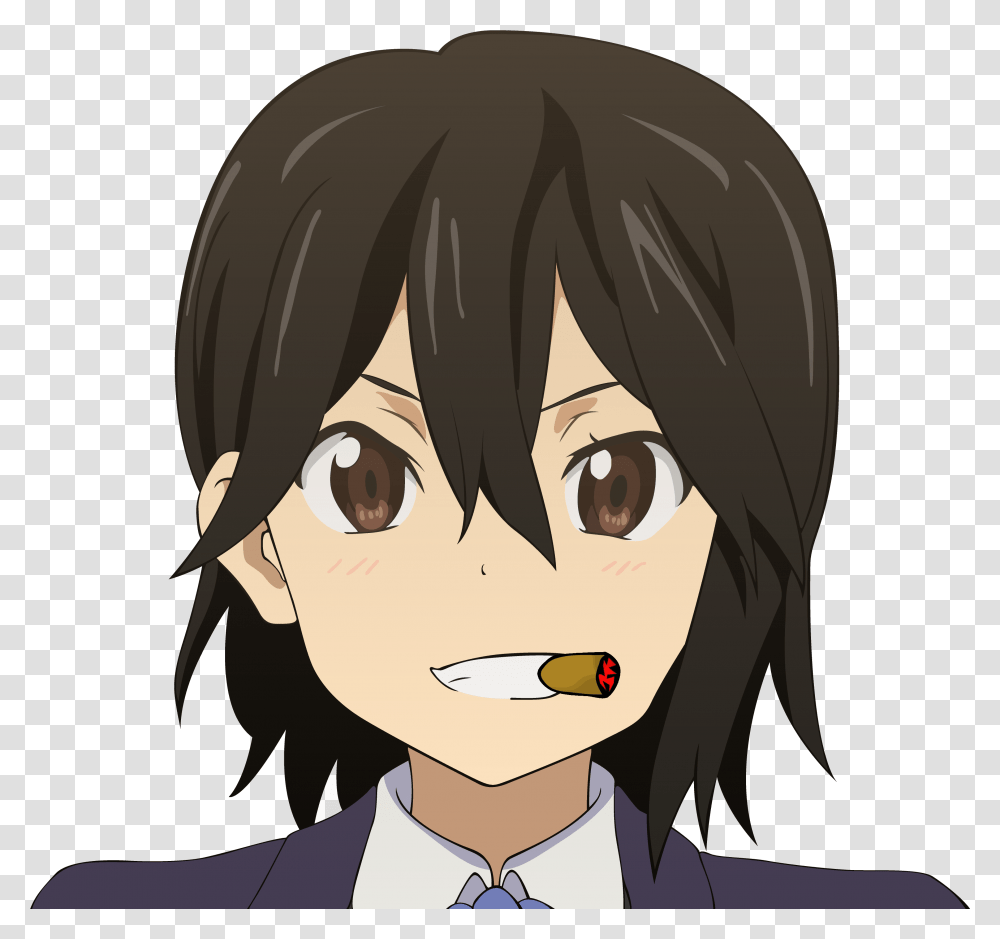 Kokoro Connect Inaba Smile, Tie, Accessories, Accessory, Helmet Transparent Png