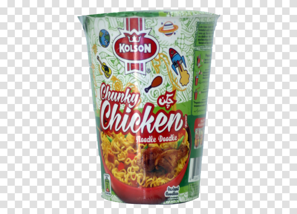 Kolson Cup Noodles Chunky Chicken Instant Noodles In Pakistan, Beverage, Drink, Food, Tin Transparent Png