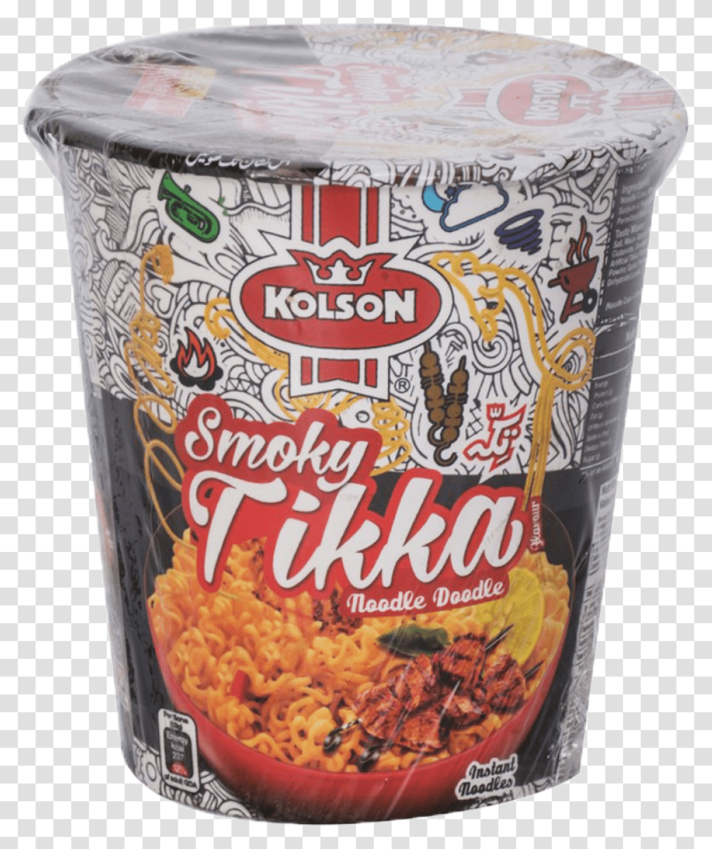 Kolson Cup Noodles Smoky Tikka 50 Gm, Food, Tin, Dessert, Snack Transparent Png