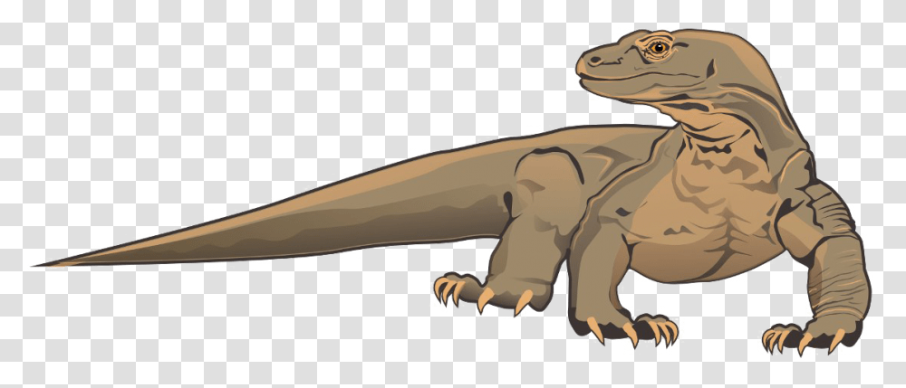 Komodo Dragon Background Realistic Komodo Dragon Drawing, Dinosaur, Reptile, Animal, Wildlife Transparent Png
