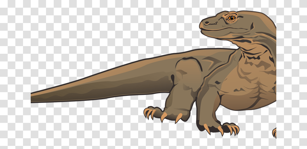 Komodo Dragon Clipart White Background Realistic Komodo Dragon Cartoon, Dinosaur, Reptile, Animal Transparent Png