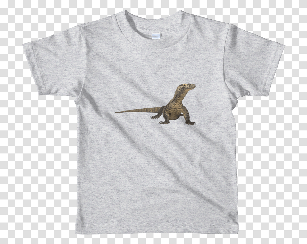 Komodo Dragon Print Short Sleeve Kids Tshirt Kids Learning Tube Sedna, Clothing, Apparel, Lizard, Reptile Transparent Png