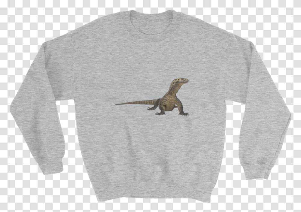 Komodo Gorilla Tough Sweatshirt Gray, Clothing, Apparel, Lizard, Reptile Transparent Png