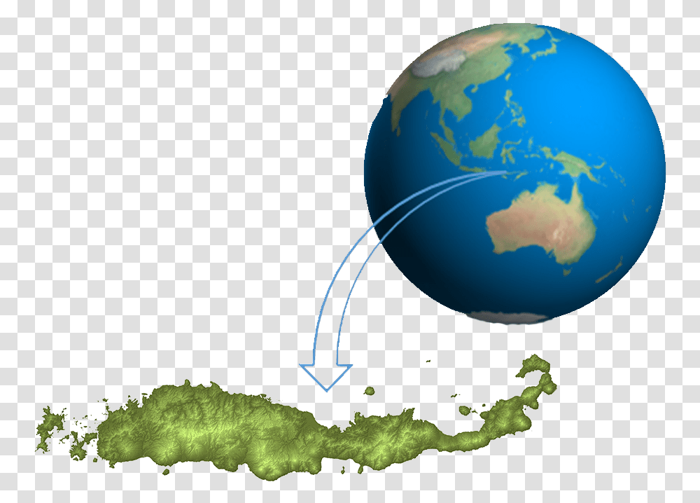 Komodo Survival Program Komodo Dragon Map Of Habitat, Outer Space, Astronomy, Universe, Planet Transparent Png