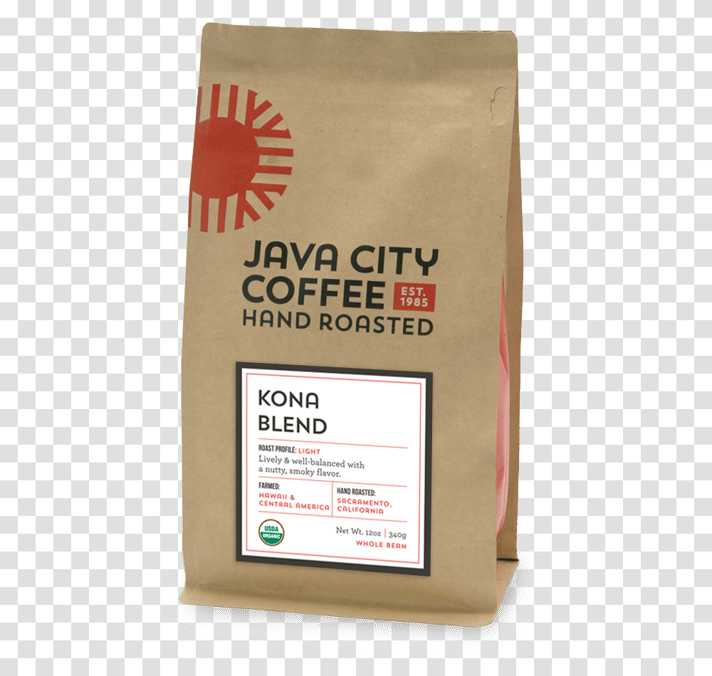 Kona Blend Java Coffee Package, Food, Bottle, Flour, Powder Transparent Png
