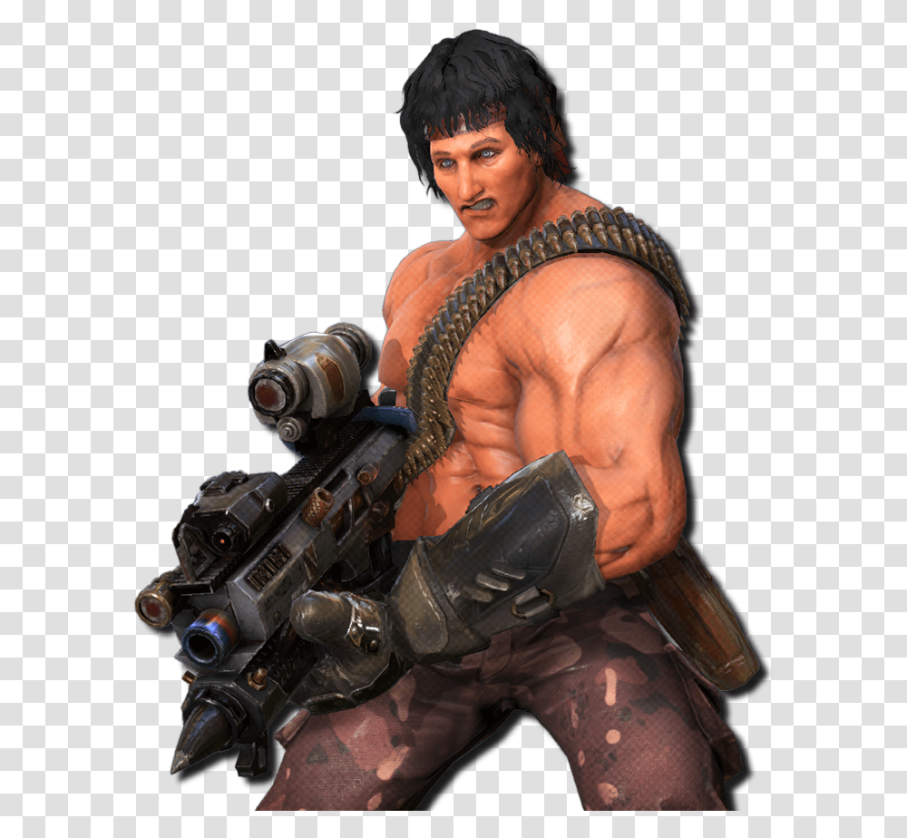 Konami Contra Rogue Corps Lance Bean, Person, Human, Gun, Weapon Transparent Png