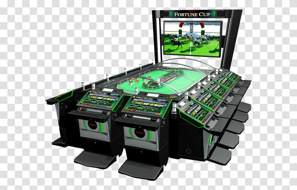 Konami Horse Racing Game, Arcade Game Machine, Monitor, Screen, Electronics Transparent Png