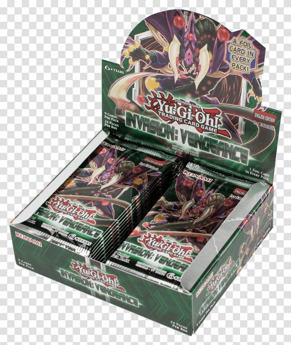 Konami Yu Gi Oh Invasion Fireworks, Arcade Game Machine, Box, Label Transparent Png