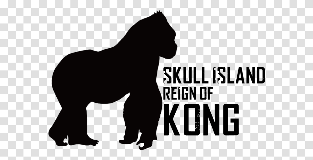 Kong Skull Island Logo Big Cats, Silhouette, Person, Human, Mammal Transparent Png
