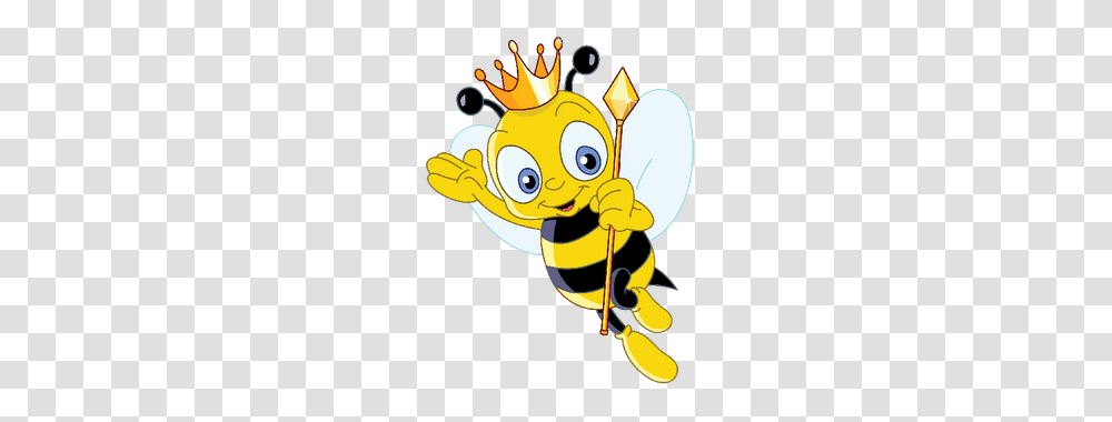 Koningin Queen Bee Bee Cartoon Bee And Queen Bees, Honey Bee, Insect, Invertebrate, Animal Transparent Png