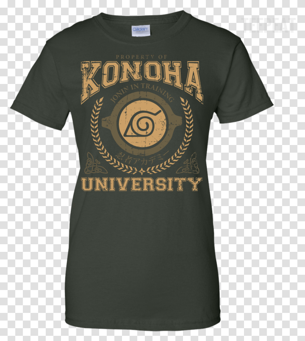 Konoha University Ladies Tee Apparel TeepeatClass Active Shirt, T-Shirt, Sleeve Transparent Png
