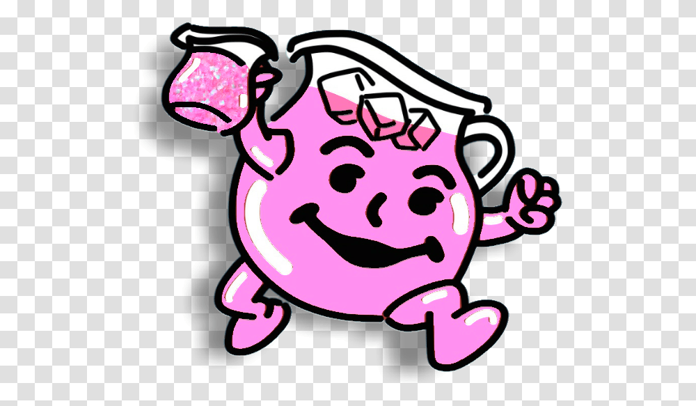 Koolaid Kool Drink Juice Colddrink Pink Thirsty Kool Aid Man Sticker, Crowd, Label Transparent Png