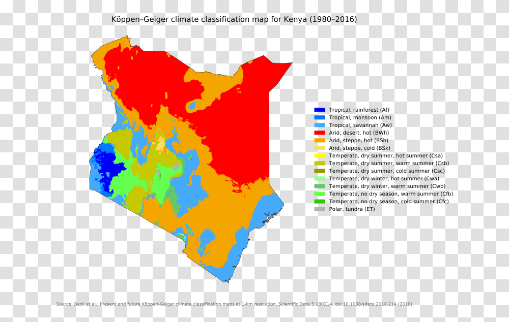 Koppen Climate Classification Kenya, Plot, Diagram, Map, Atlas Transparent Png