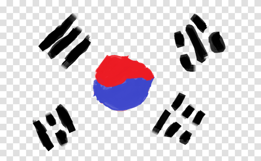 Korea Flag Photo Vector Clipart, Footprint, Stencil Transparent Png