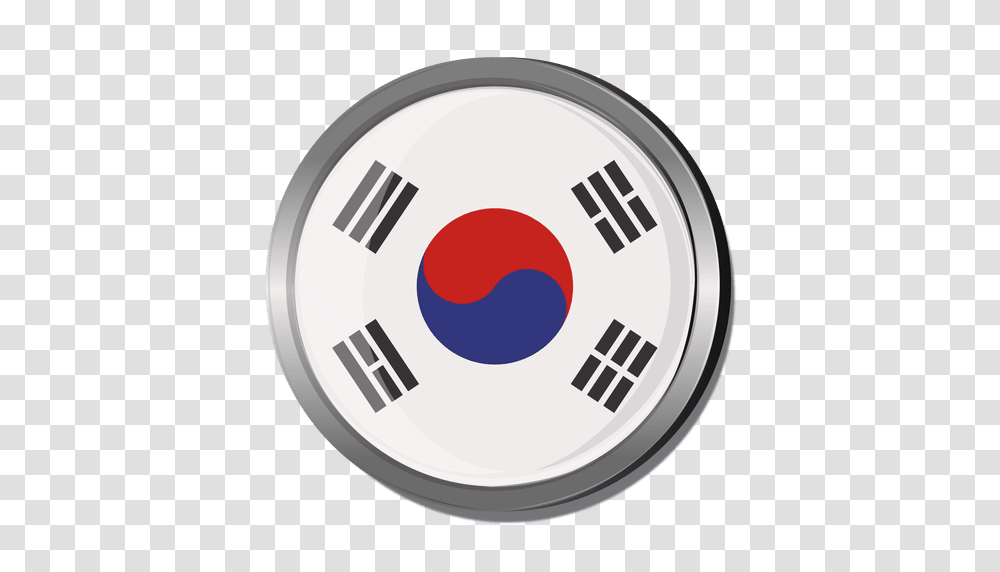 Korea Round Flag, Logo, Trademark, Hubcap Transparent Png
