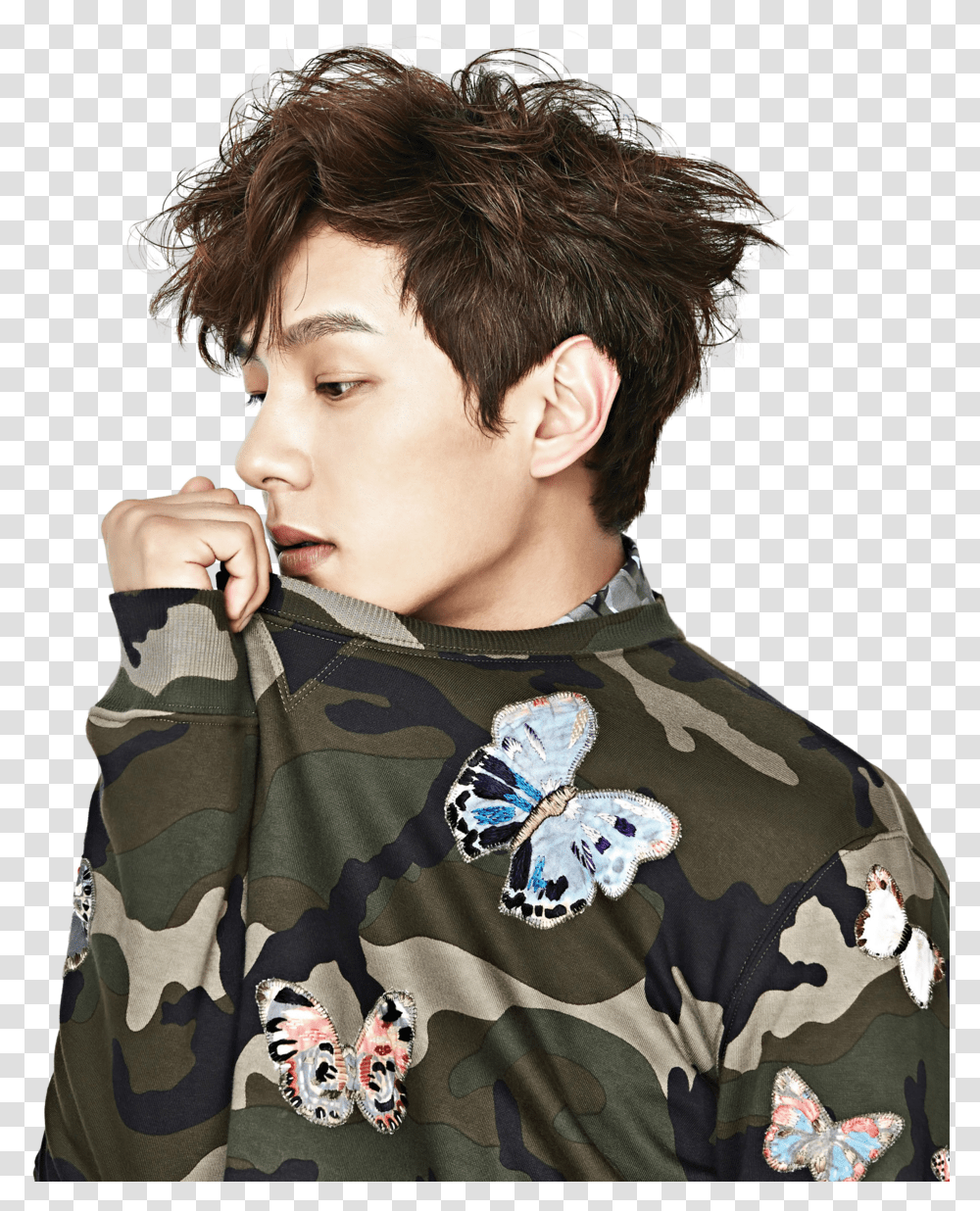 Korean Boy, Military Uniform, Person, Human, Camouflage Transparent Png