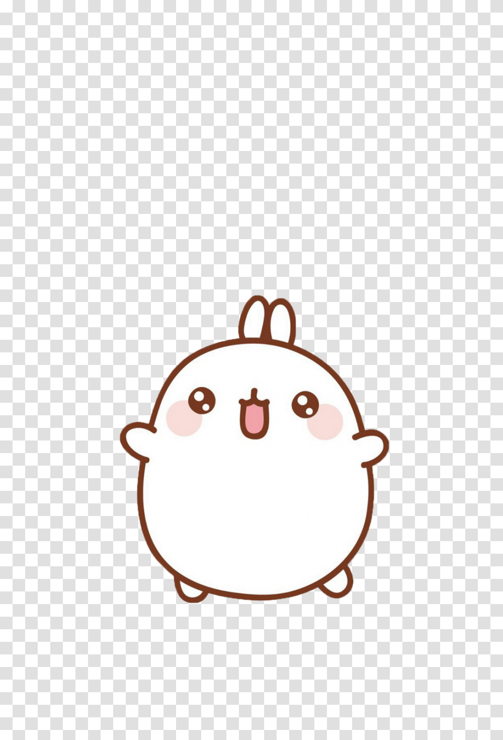 Korean Cute 7 Image We Heart It Cute Molang, Birthday Cake, Dessert, Food, Bag Transparent Png