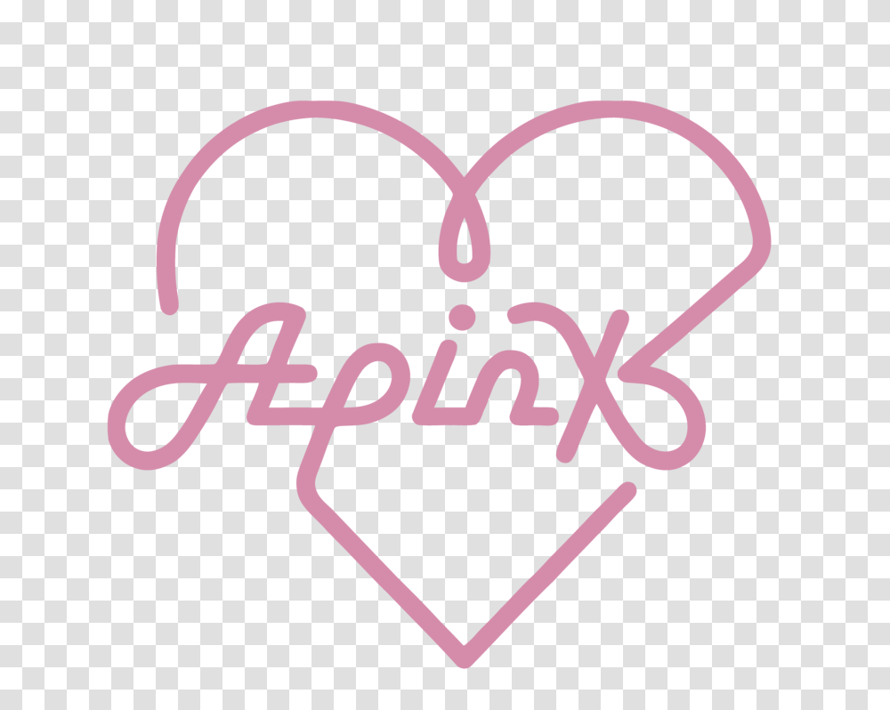 Korean Fangirl Kpop Fanboy Apink Apink Logo Kpop, Heart, Text, Symbol, Trademark Transparent Png