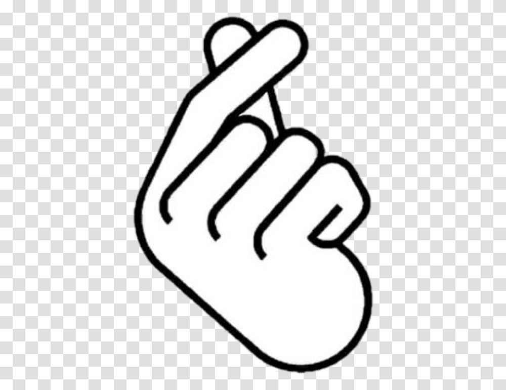 Korean Finger Heart Emoji, Hand, Fist, Grenade, Bomb Transparent Png