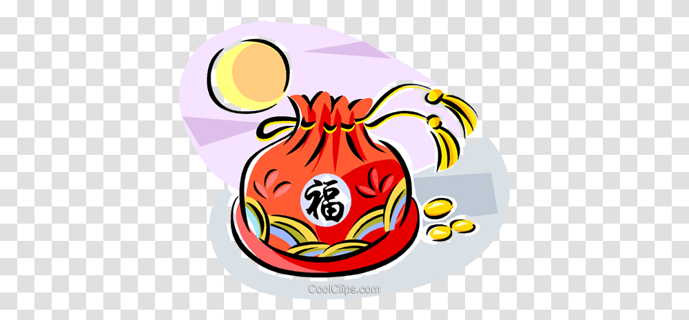 Korean Lucky Bag For New Years Royalty Free Vector Clip Art, Food, Seafood, Sea Life, Animal Transparent Png