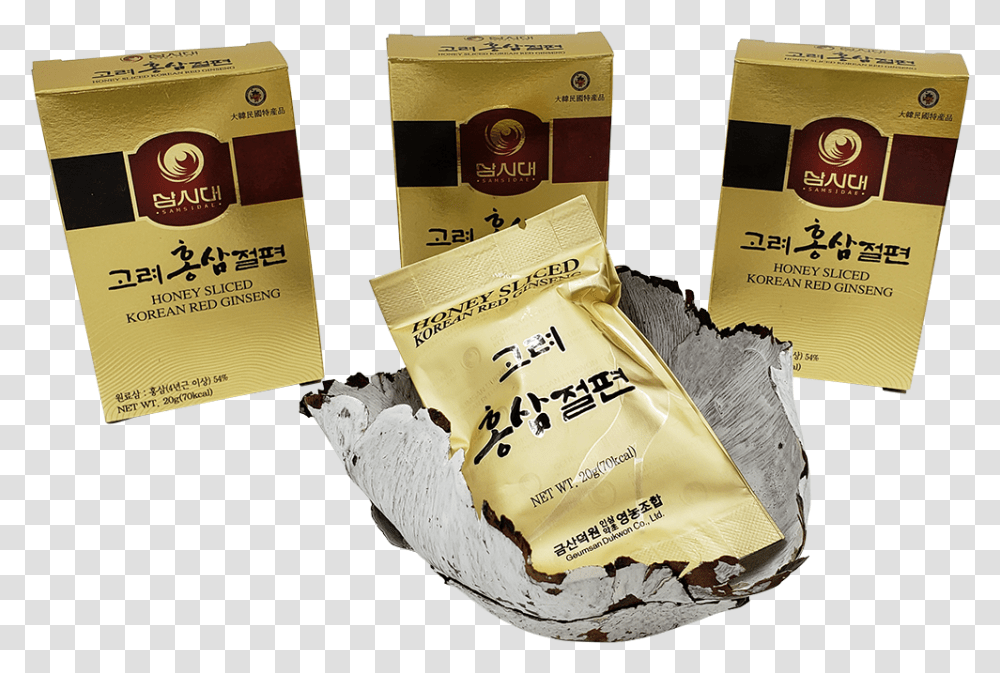 Korean Red Ginseng Honey Sliced Kona Coffee, Food, Sweets, Confectionery, Label Transparent Png