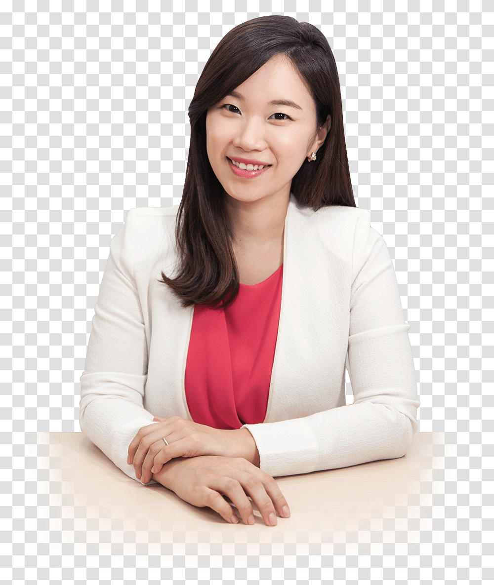 Korean Teacher Korean Teacher, Sitting, Person, Female Transparent Png