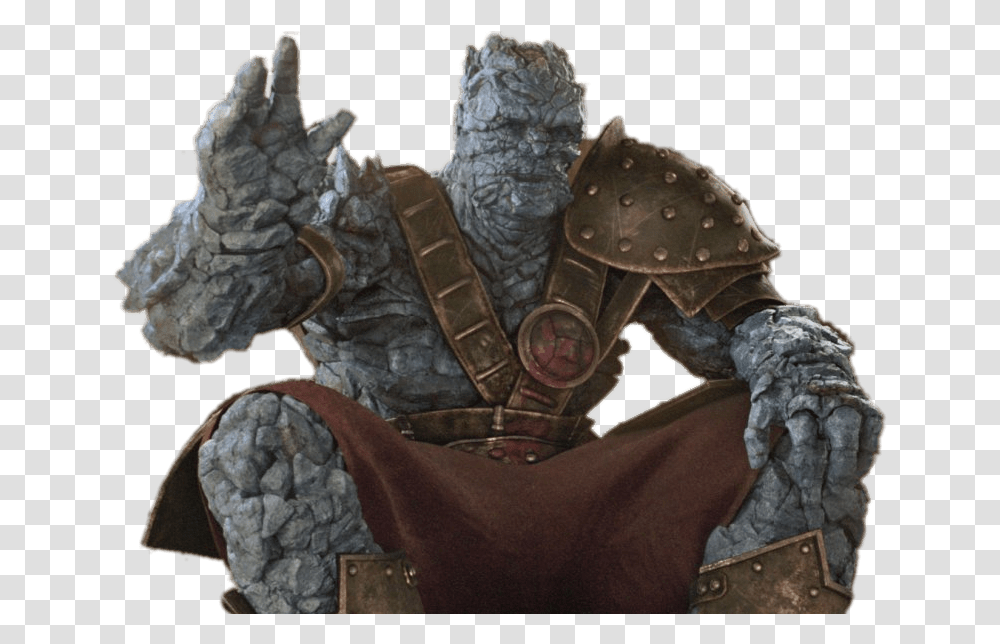 Korg Saying Hello Thor Rock Guy In Thor Ragnarok, Person, Human, Knight, Armor Transparent Png