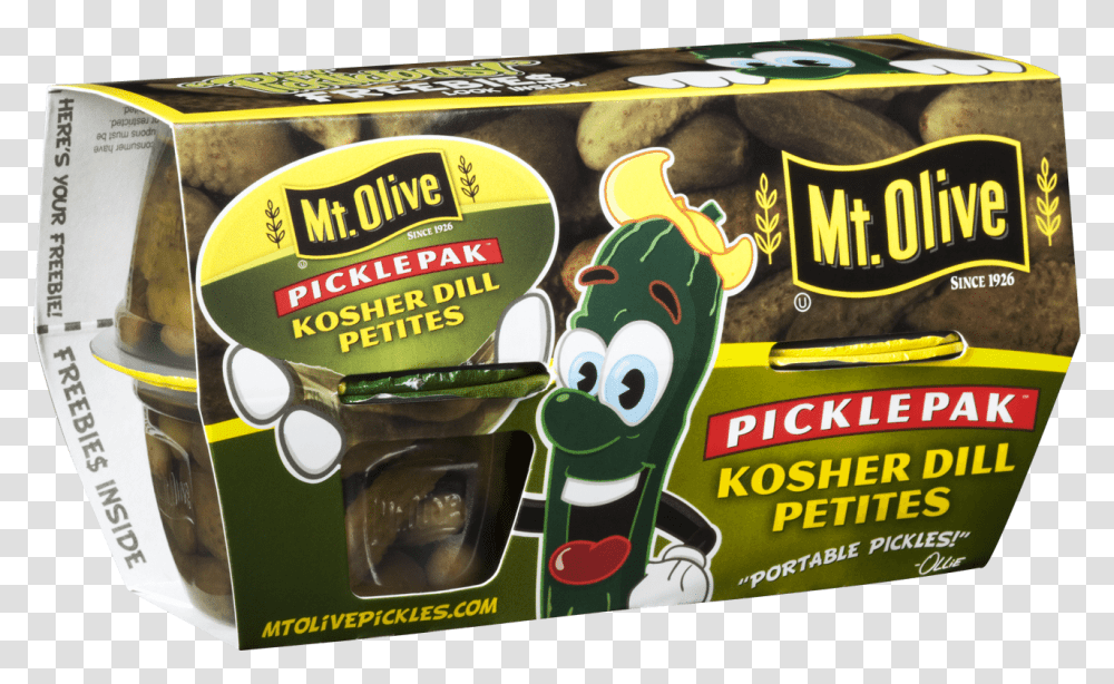 Kosher Dill Petite Picklepak Mt Olive Pickle Pack, Food, Plant Transparent Png