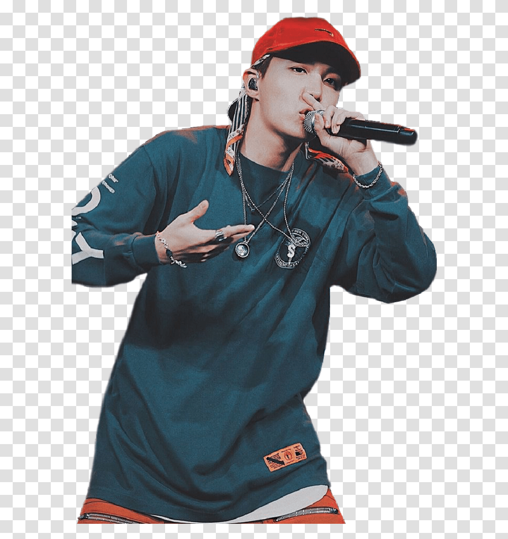 Kpop And Sticker Image Mic Drop Bts Stage, Person, Sleeve, Microphone Transparent Png