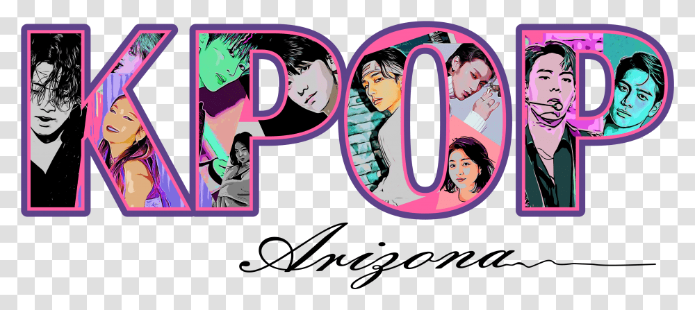 Kpop Arizona Hair Design, Text, Person, Purple, Label Transparent Png