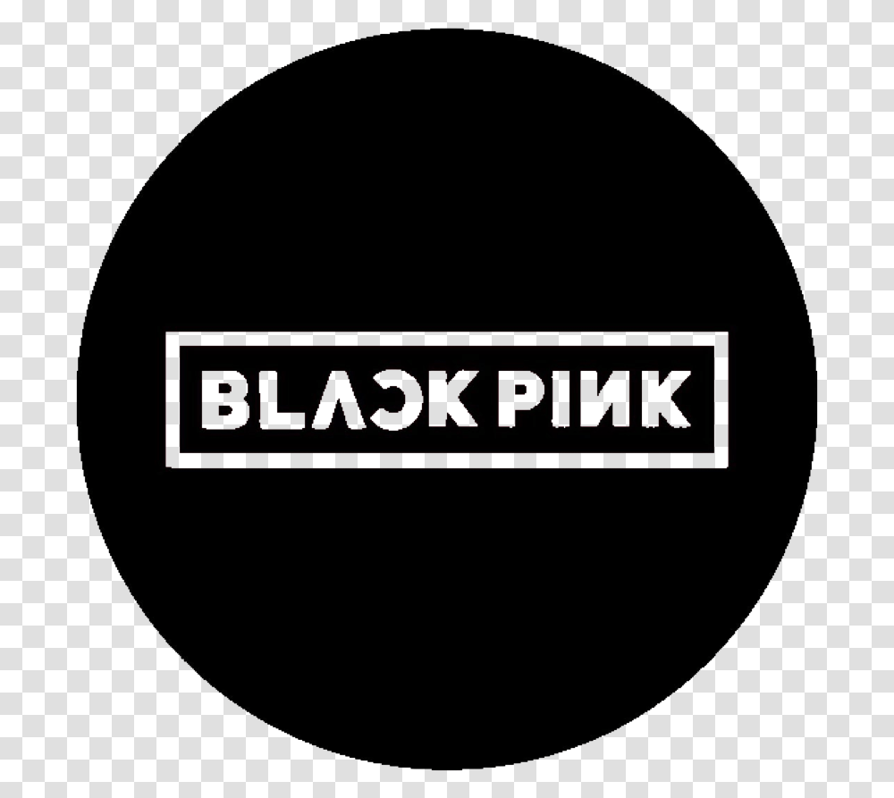 Kpop Black Pink Blackpink Logo Circle Lisa Jennie Sauce Hockey, Label, Number Transparent Png