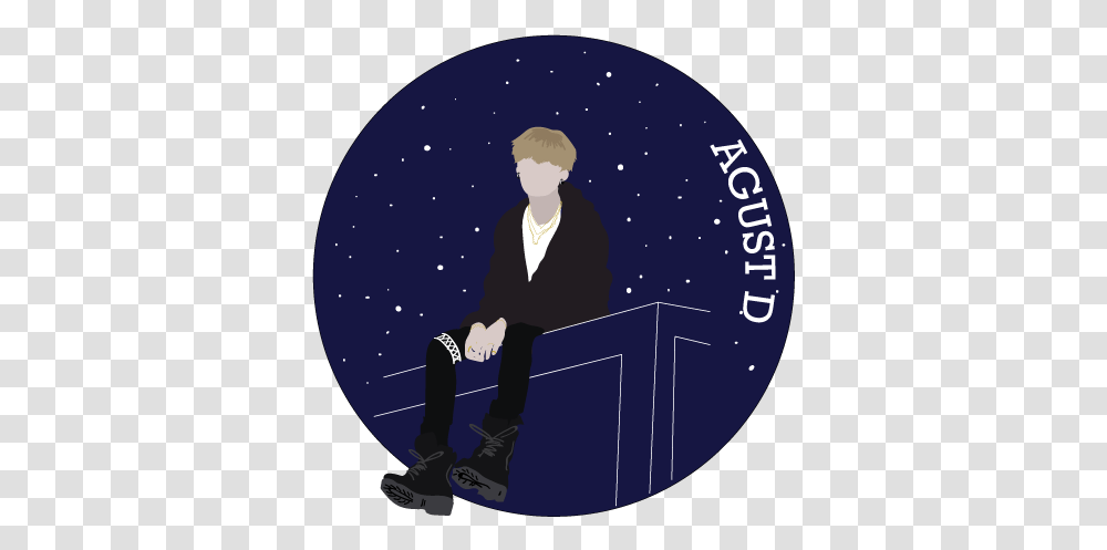 Kpop Bts Min Yoongi Stickers Illustration, Person, Outdoors, Shoe, Nature Transparent Png