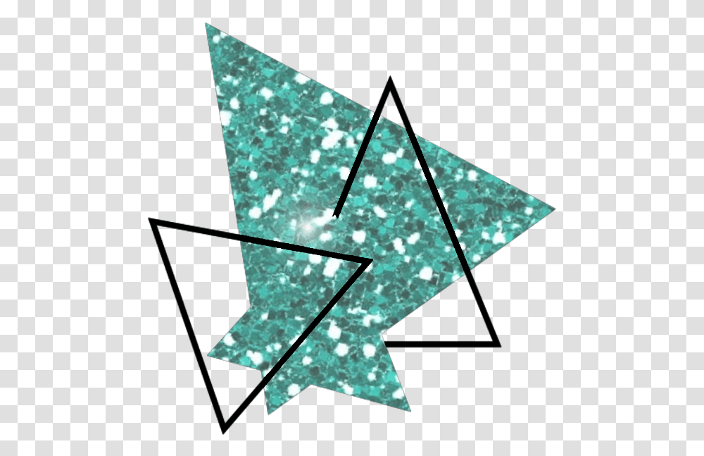 Kpop Geometric Geometry Glitter Green Triangles Kpop Geometric, Lamp, Star Symbol Transparent Png