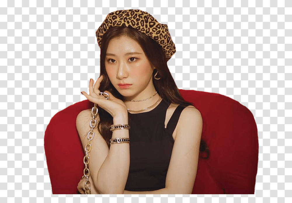 Kpop Itzy And Chaeryeong Image Chaeryeong Itzy, Person, Finger, Evening Dress Transparent Png