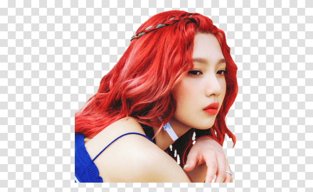 Kpop Kpopsticker Sticker Joy Parksooyoung Redvelvetjoy Red Velvet Red Flavor Scans, Person, Costume, Face Transparent Png