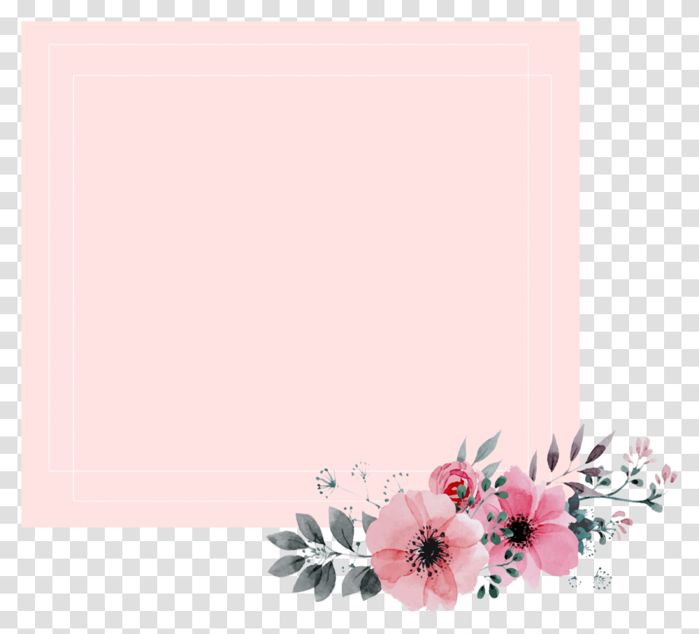 Kpop Pink Flower Frame Pastel Beauty Aethetics Artificial Flower, Plant, Floral Design, Pattern Transparent Png