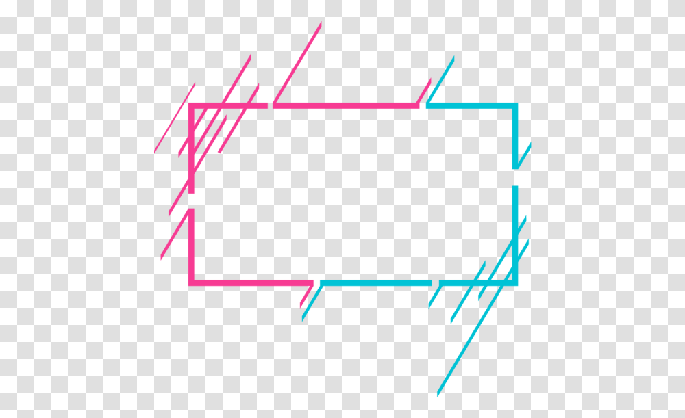 Kpop Rectangle Frame Border Aesthetic Lines Line Blure Line Frame, Number, Plot Transparent Png