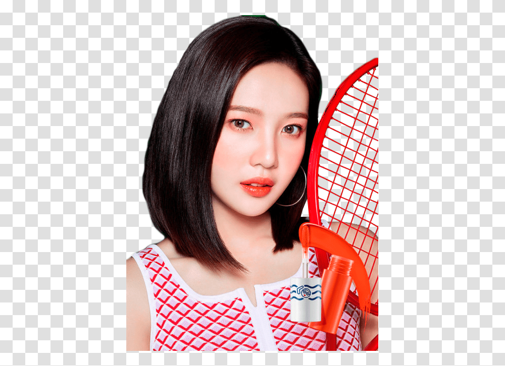 Kpop Redvelvet Red Velvet Joy Park Sooyoung Etude House Active Proof Shield Water, Person, Human, Racket, Tennis Racket Transparent Png