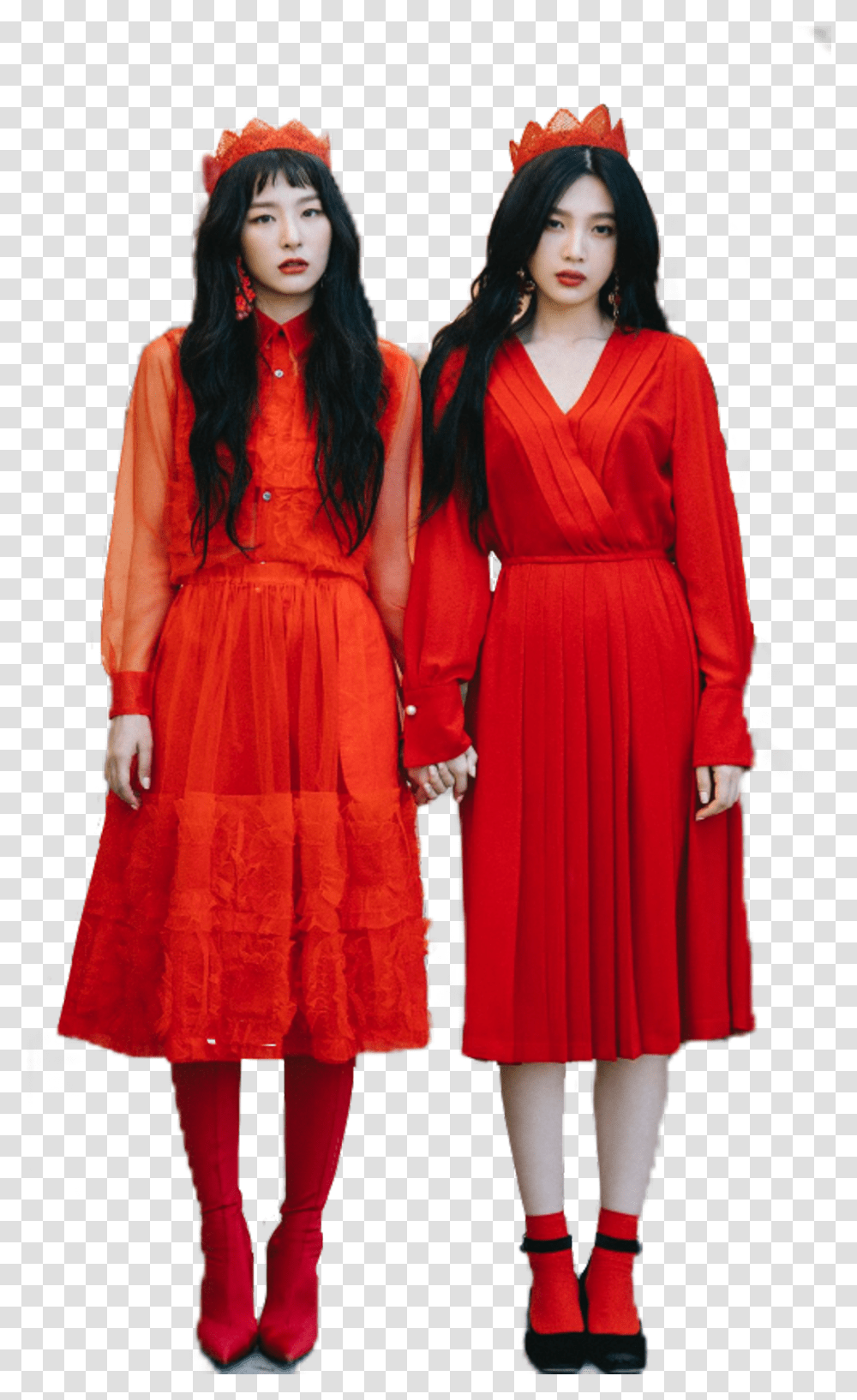 Kpop Redvelvet Seulgi Seulgiredvelvet Joy Red Velvet Peek A Boo Red Dress, Female, Person, Sleeve Transparent Png