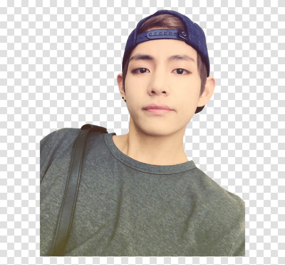 Kpop - V Selfies For The Lovely Anon V Bts Selfie 2018, Clothing, Face, Person, Man Transparent Png
