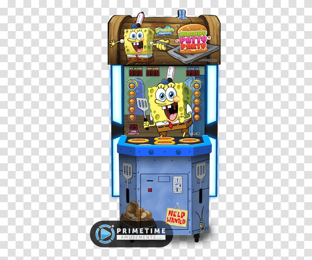 Krabby Patty Party By Andamiro Usa Order Up Arcade Ebay, Arcade Game Machine, Gambling, Slot Transparent Png