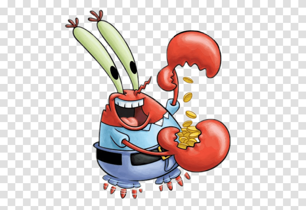 Krabs Mrkrabs Mr, Food, Sea Life, Animal, Lawn Mower Transparent Png