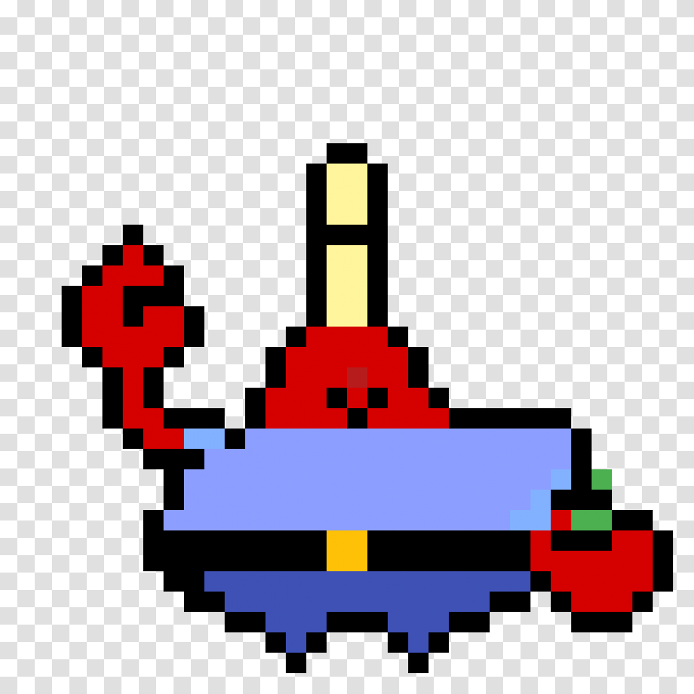 Krabs With One Eye Pixel Heart Mr Krabs Pixel Art, First Aid, Text Transparent Png