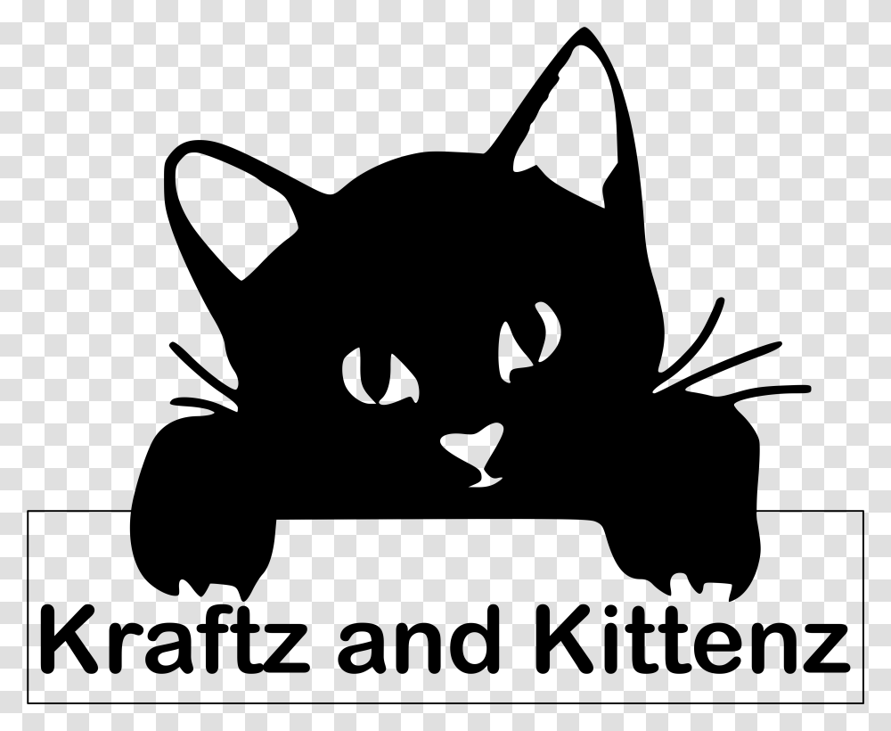 Kraftz And Kittenz Gato Y Gatito Silueta, Gray, World Of Warcraft Transparent Png