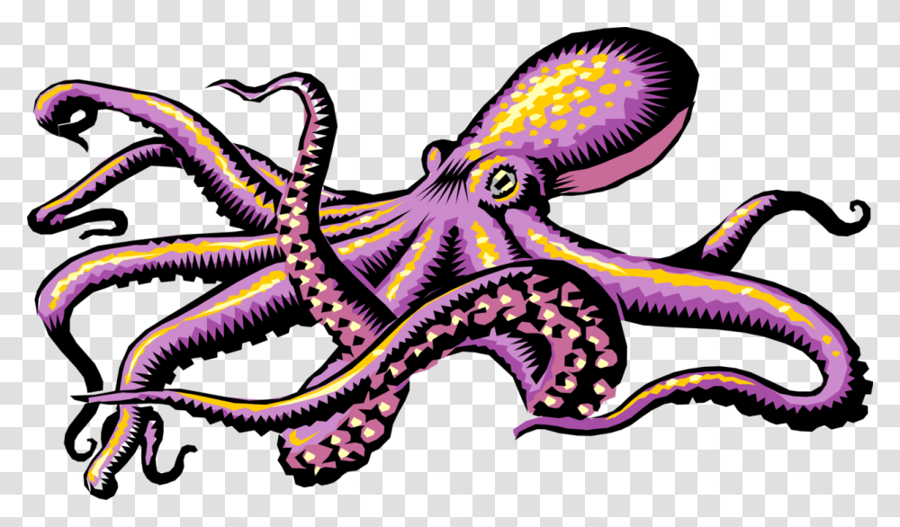 Kraken Clipart Octopus Chinese Art, Dinosaur, Reptile, Animal, Sea Life Transparent Png