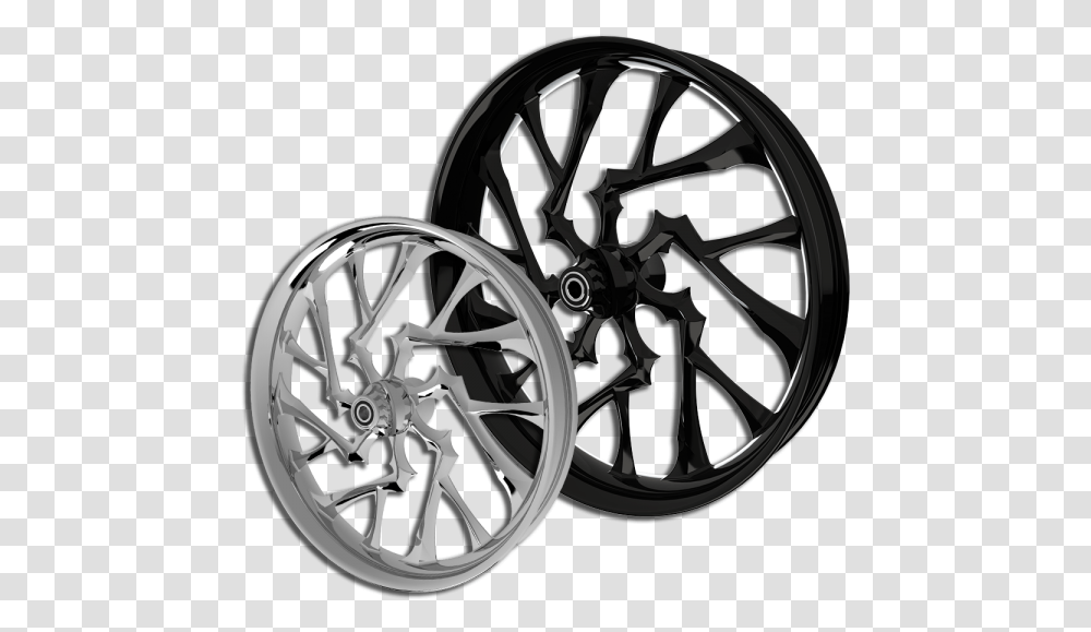 Kraken Custom Harley Motorcycle Wheels Motorcycle Wheel, Machine, Tire, Spoke, Car Wheel Transparent Png