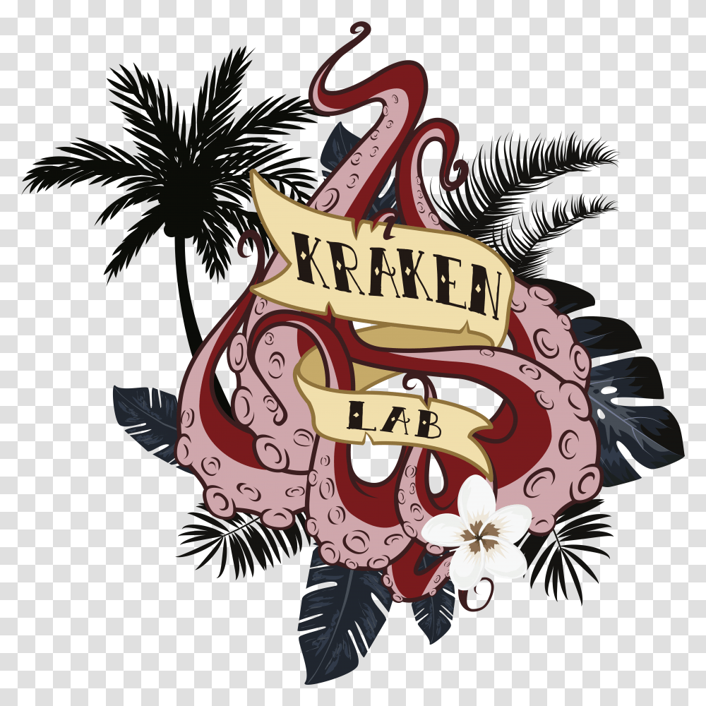 Kraken Logo, Label, Emblem Transparent Png