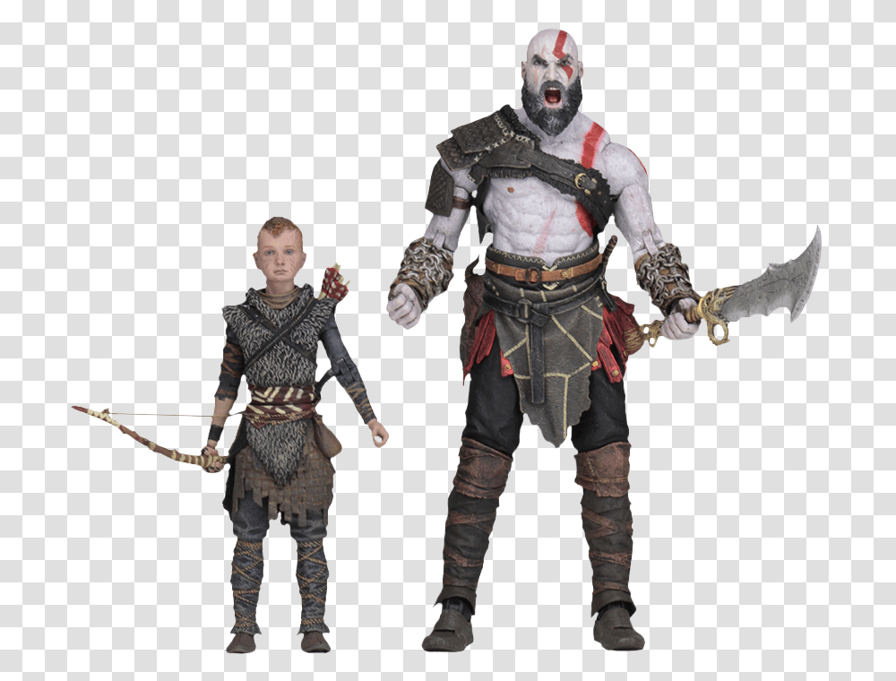 Kratos And Atreus Action Figure, Person, Human, Performer, Costume Transparent Png
