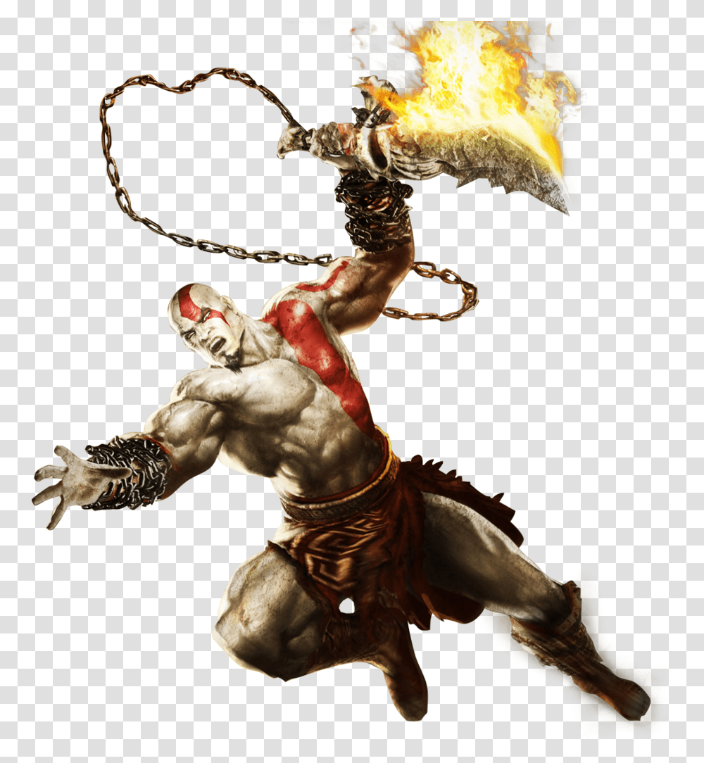 Kratos God Of War, Person, Human, Figurine, Hand Transparent Png