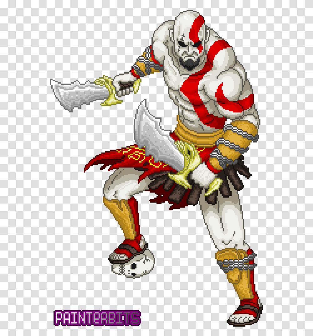 Kratos God Of War Pixelart God Of War Betrayal Kratos, Costume, Performer, Knight, Crowd Transparent Png